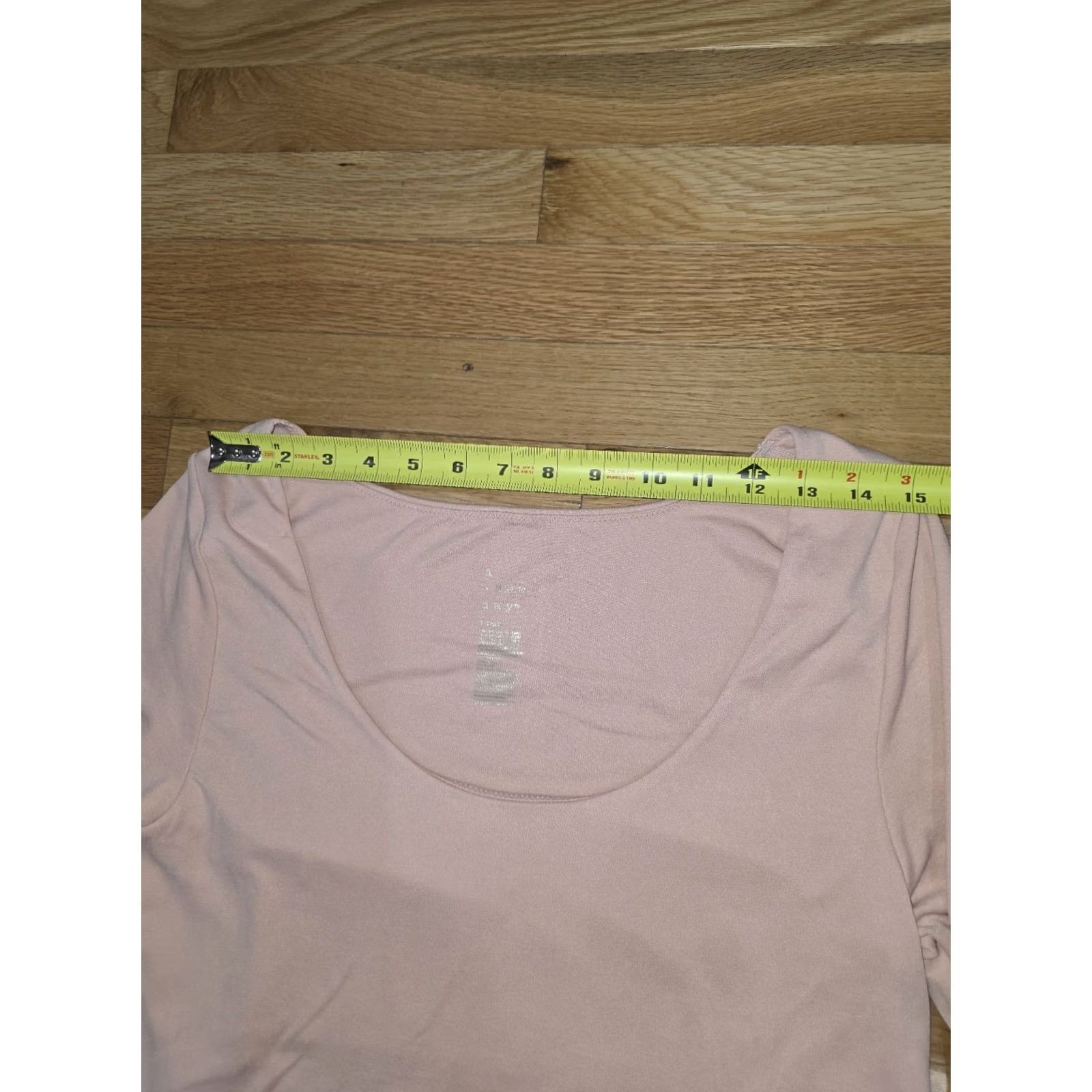 Vintage A New Day Long XL Long Sleeve Sqaude Neck Top Nylon Shirt Womens Pink XL Size XL / US 12-14 / IT 48-50 - 7 Thumbnail