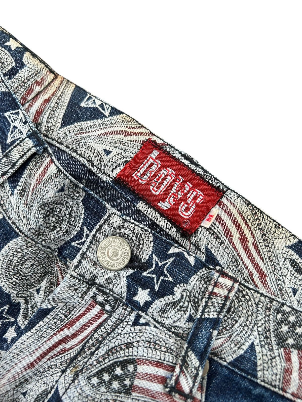 Hysteric Glamour × Japanese Brand × KMRii FLARE HAGI VINTAGE BATSU BOYS PUNK DISTRESSED DENIM JEANS Size US 30 / EU 46 - 5 Thumbnail
