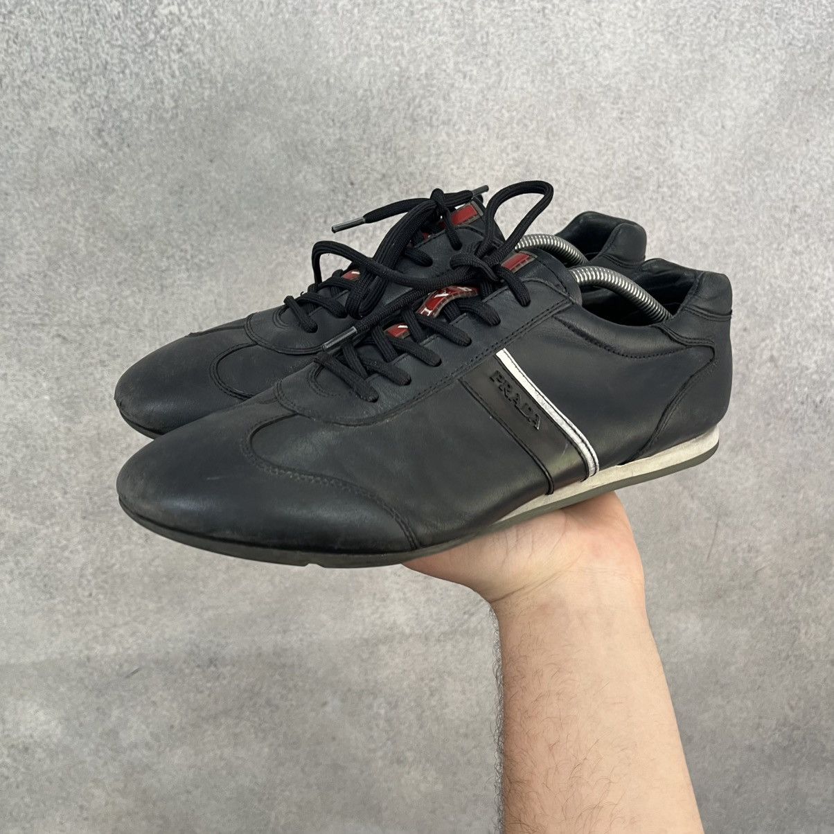 Prada Prada Shoes Vintage Leather Sneakers Archive Y2K Size US 9 / EU 42 - 5 Thumbnail