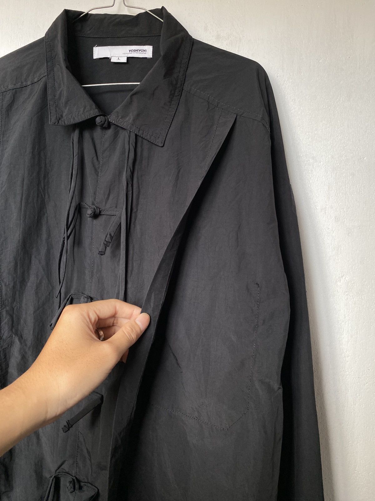 Issey Miyake Yoshiyoyi Nylon Chinese Traditional Style Shirt Size US L / EU 52-54 / 3 - 6 Thumbnail