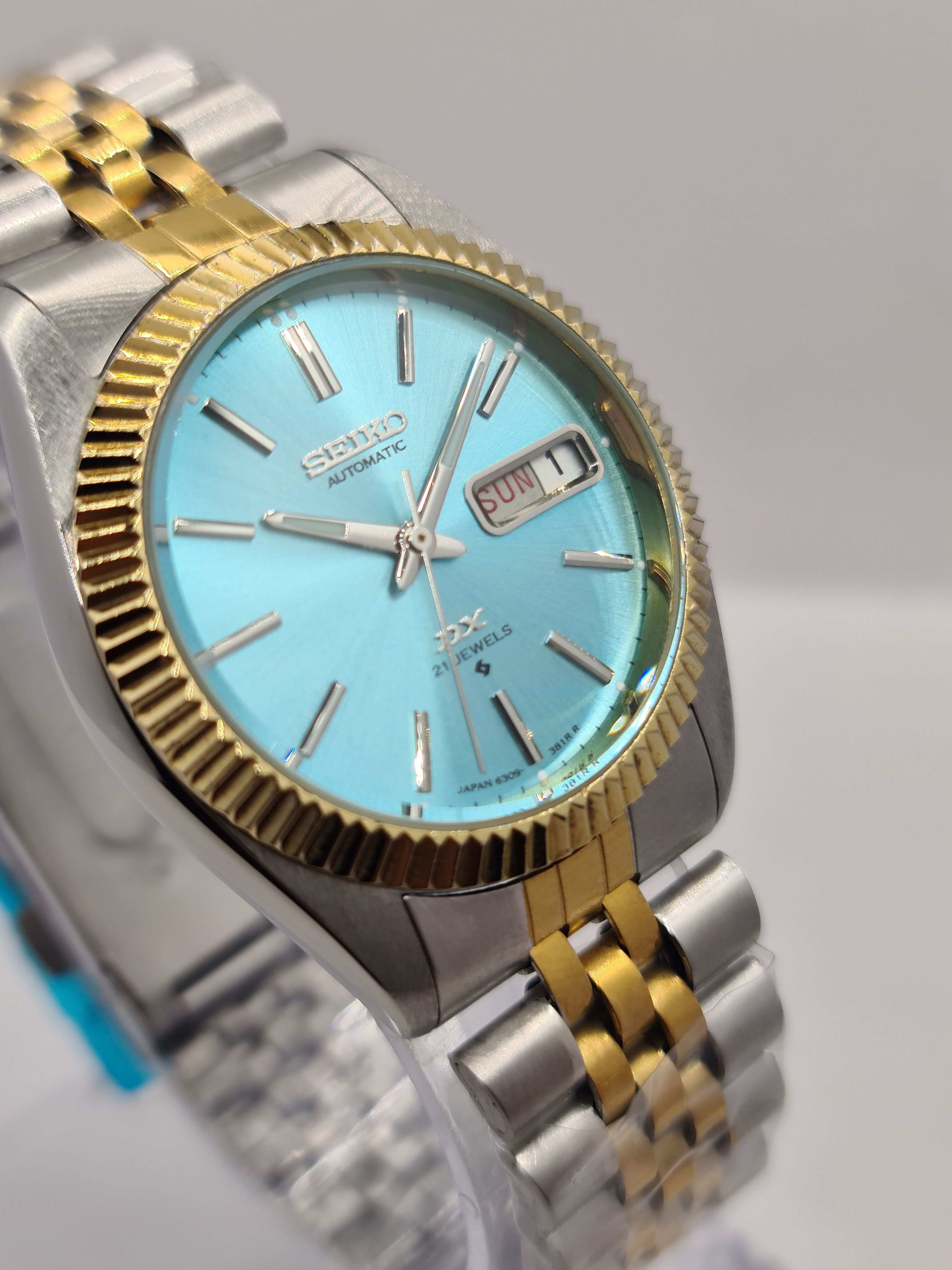 Japanese Brand × Seiko Seiko DX Automatic Fluted Bazel Day/Date Japan Size 36 - 1 Thumbnail