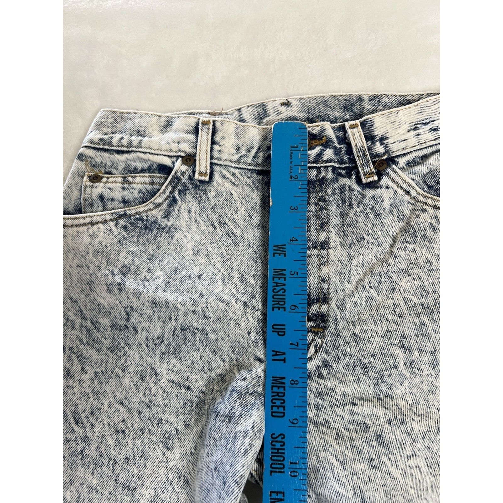 Lee Vintage Lee Acid Wash Blue Denim Jeans Size 26x30 Made In US Size 26" / US 2 / IT 38 - 5 Thumbnail