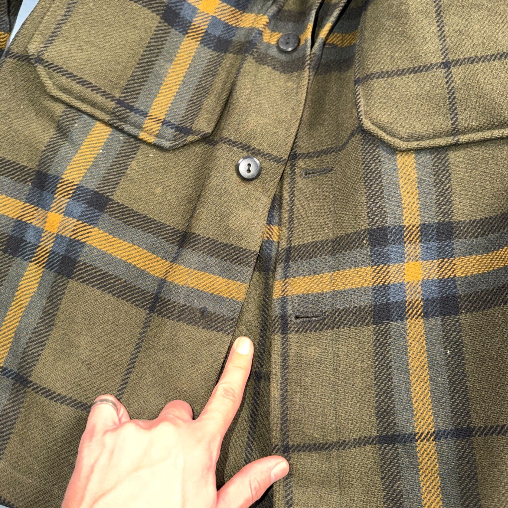 Pendleton VINTAGE Pendleton Jacket Mens Wool Mackinaw Cruiser Coat 70s Plaid Brown M Adult Medium Brown 80s 90s Grunge Outdoors Mens Size US M / EU 48-50 / 2 - 5 Thumbnail