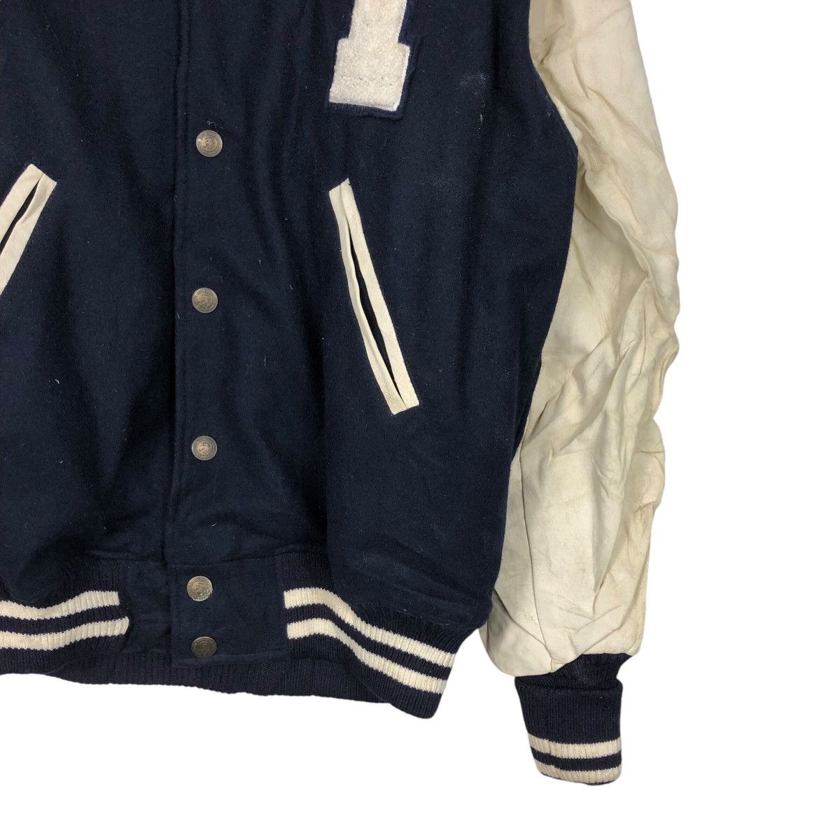Japanese Brand 📌Vintage Leather Jacket Bomber Suntory Boss Coffee Big Logo Size US L / EU 52-54 / 3 - 7 Thumbnail