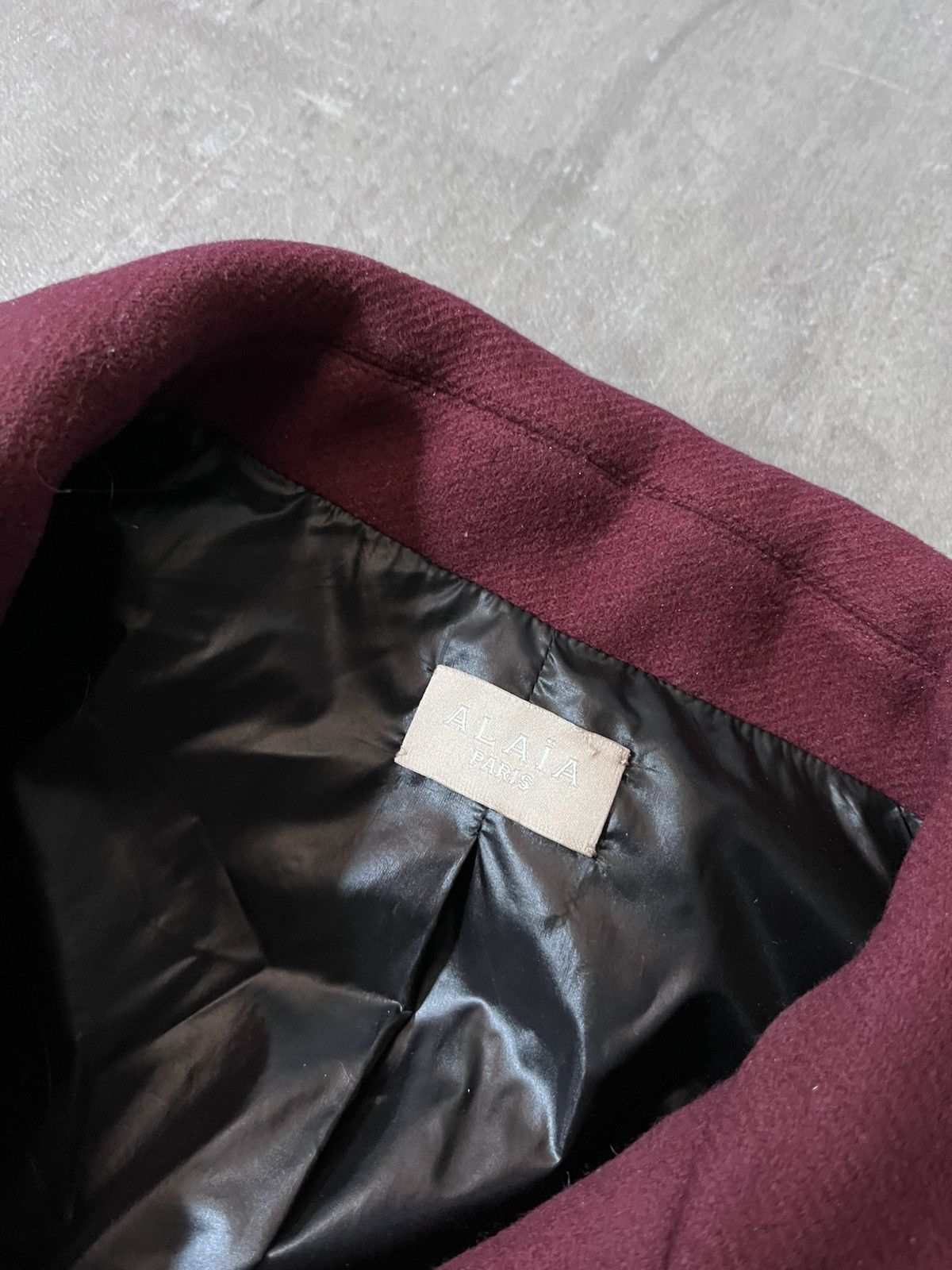 Alaia Alaia Double Breasted Burgundy Wool Coat Size M / US 6-8 / IT 42-44 - 11 Thumbnail