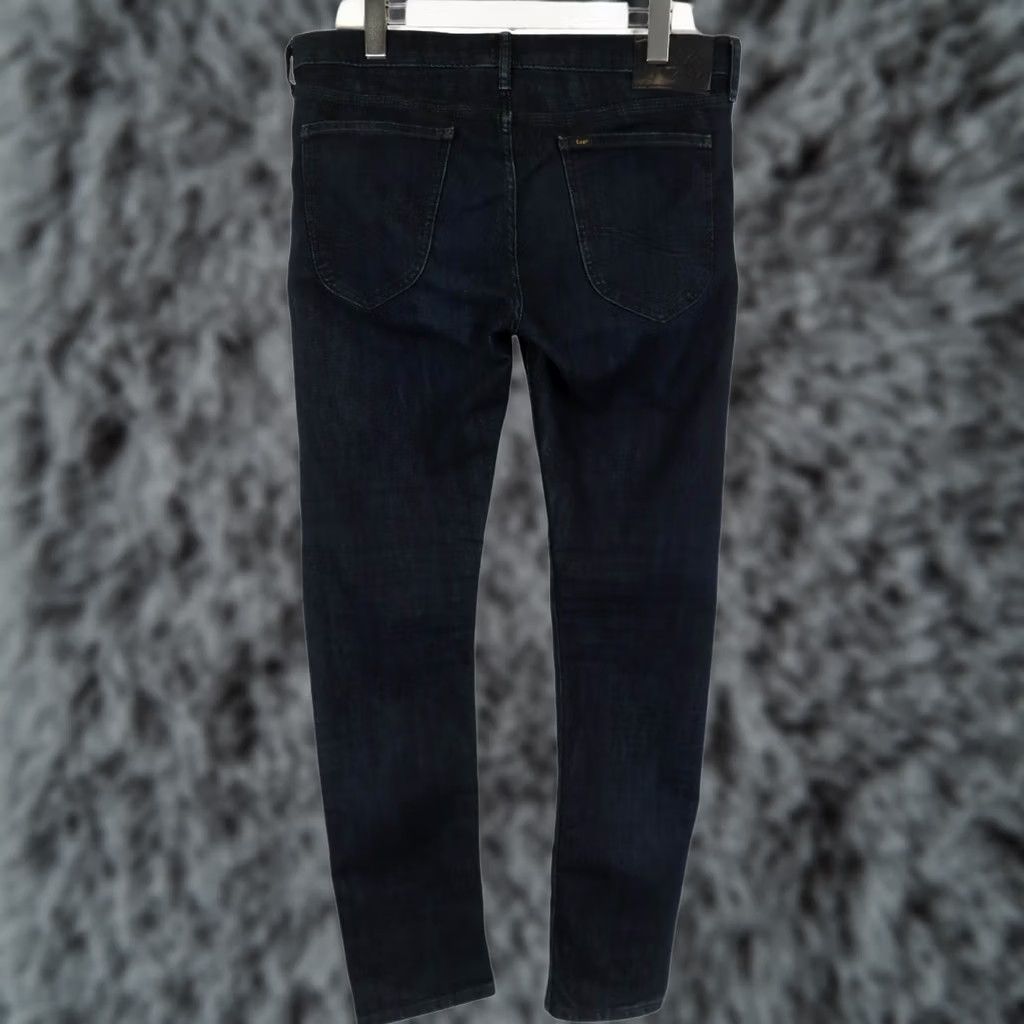 Lee LEE Luke Jeans Slim Navy Blue Denim Zip Fly Stretched Slim Fit W33/L32 Mens Jeans Size US 33 - 1 Thumbnail