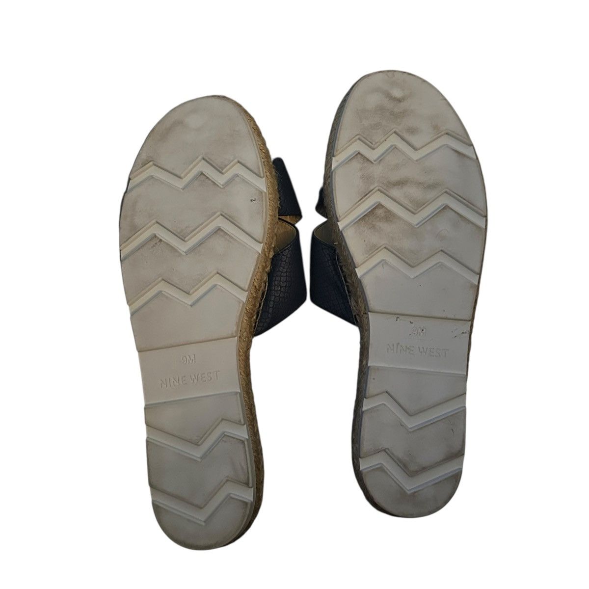 Nine West Nine West Demetria navy espadrille criss cross slide sandals Size US 9 / IT 39 - 3 Thumbnail