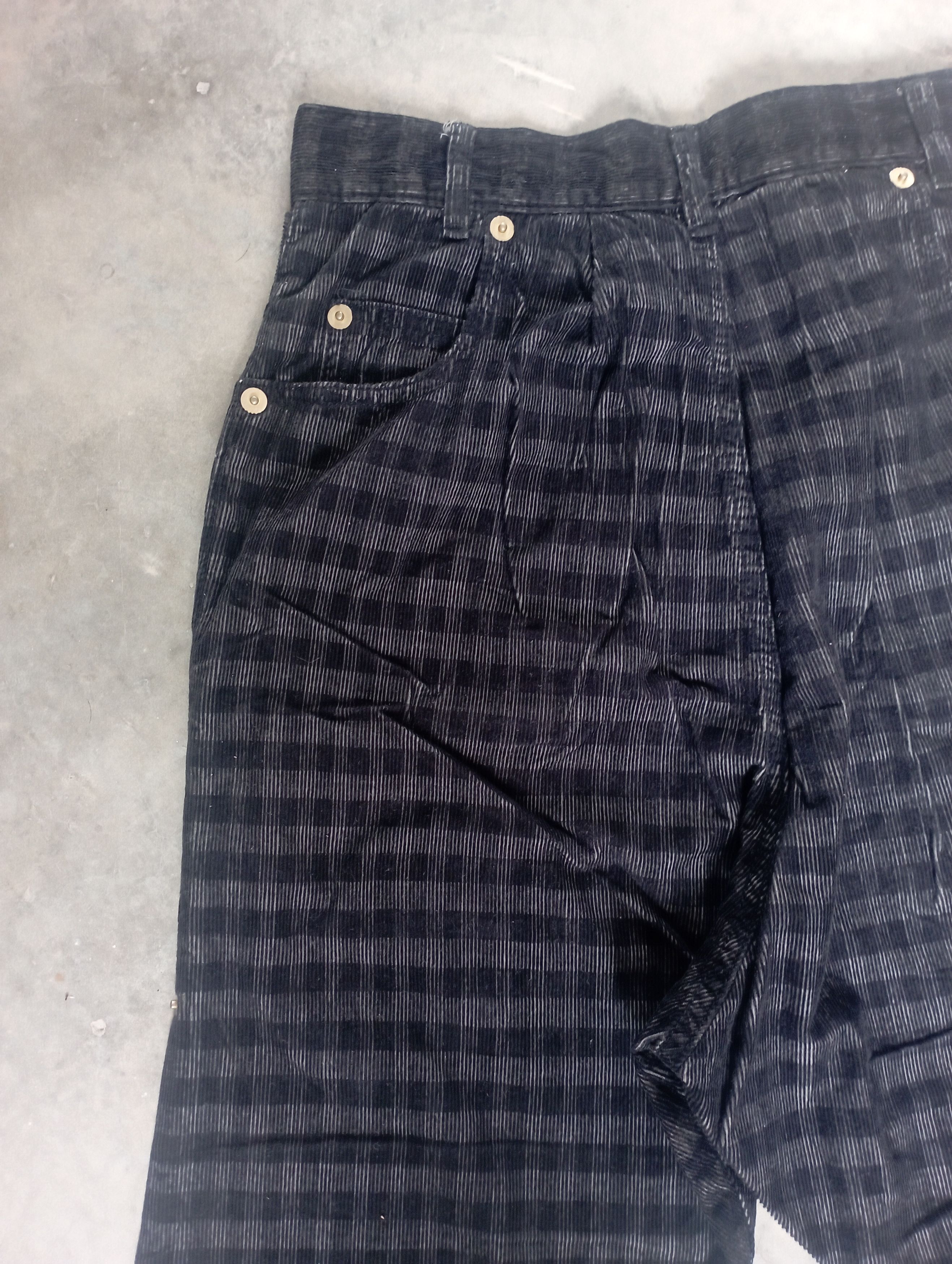 Issey Miyake Baggy Pant Mercibeaucoup Issey Miyake Corduroy Tartan Pant Size US 29 - 9 Thumbnail