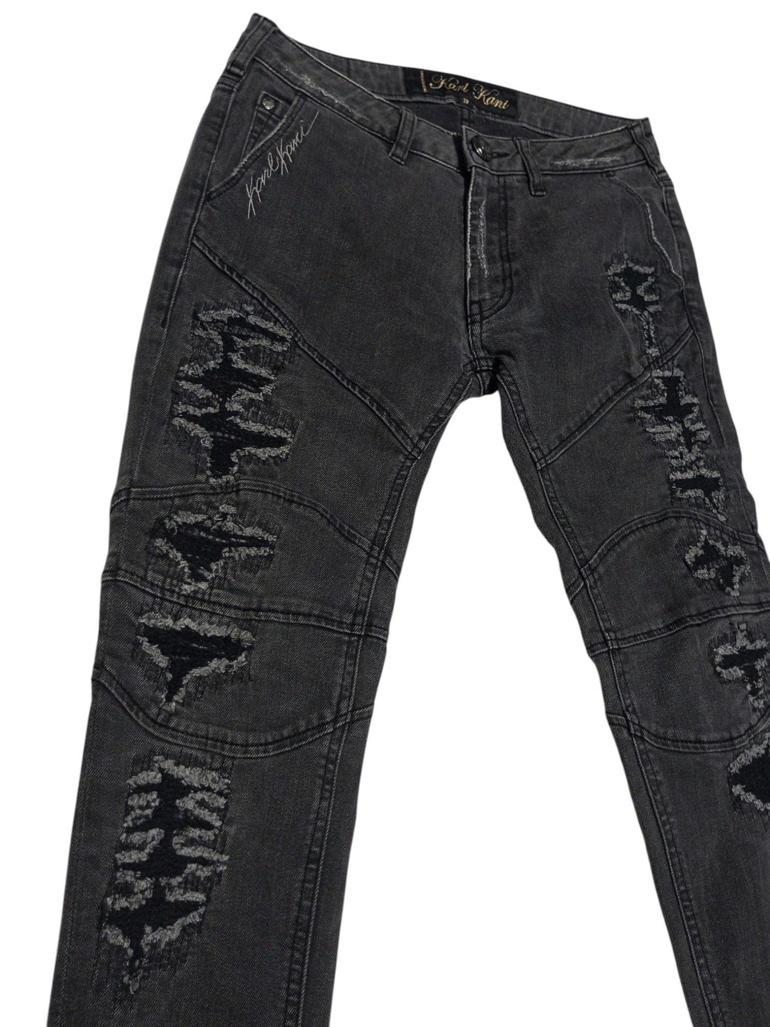 Karl Kani Vintage Karl kani distressed denim Size US 29 - 3 Thumbnail