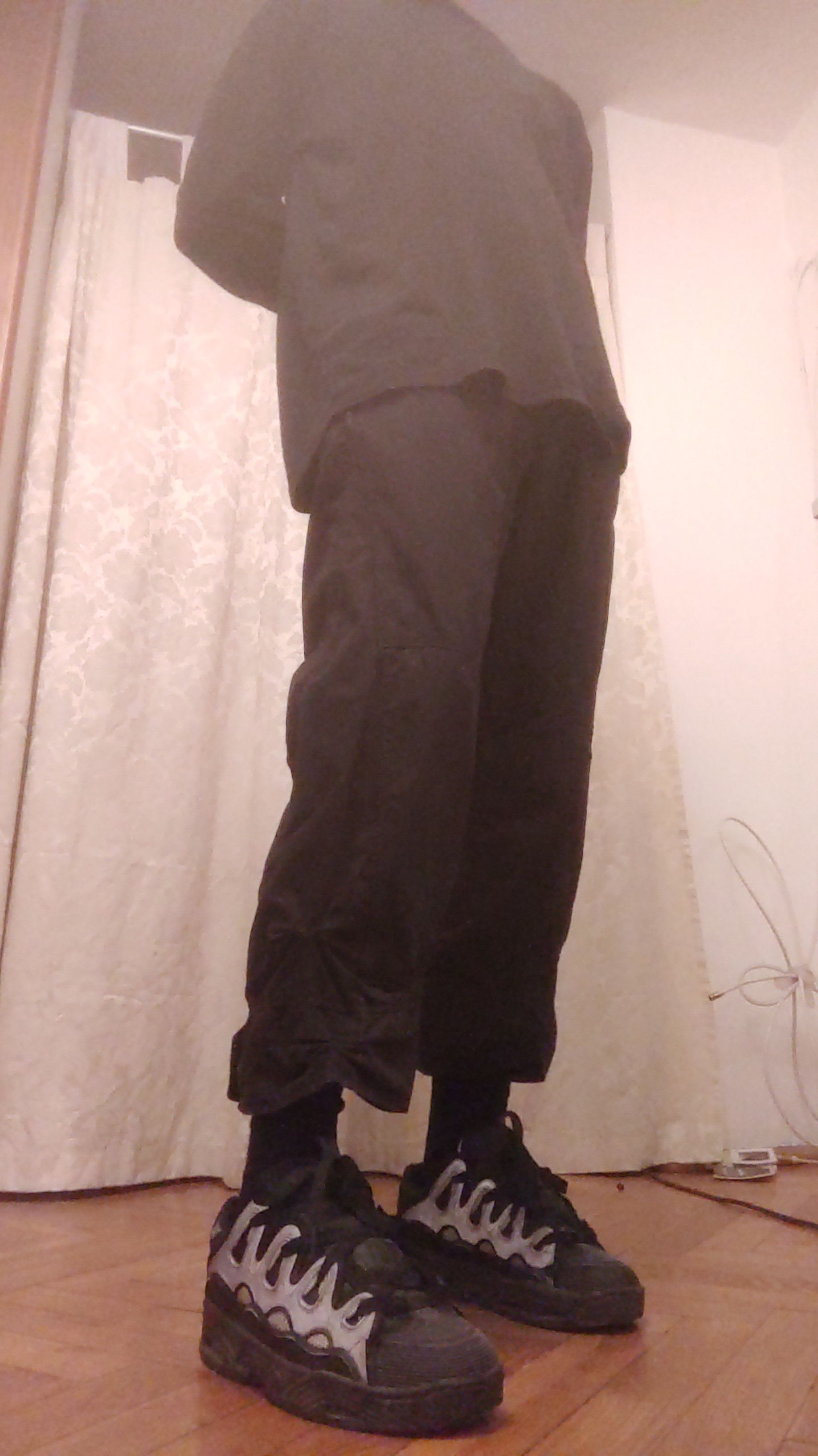 Japanese Brand × Vintage Draped 3/4 Pants Flared Shorts Goth Baggy Bootcut Vintage 32 Size US 32 / EU 48 - 16 Thumbnail