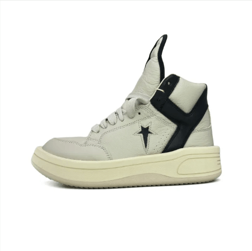 Rick Owens Rick Owens mid-top sneakers black and white Size US 7.5 / EU 40-41 - 1 Thumbnail