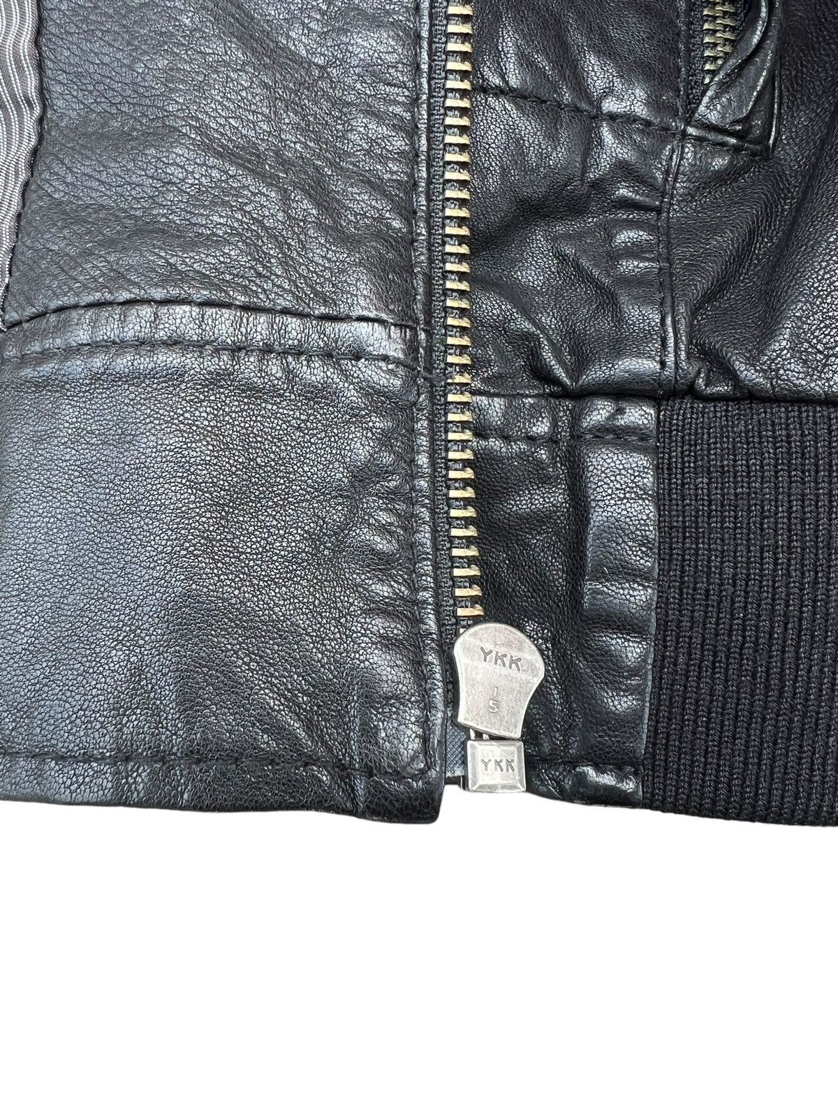 Saba Mens SABA MW10075 Lamb Leather Racer Jacket Size US S / EU 44-46 / 1 - 11 Thumbnail