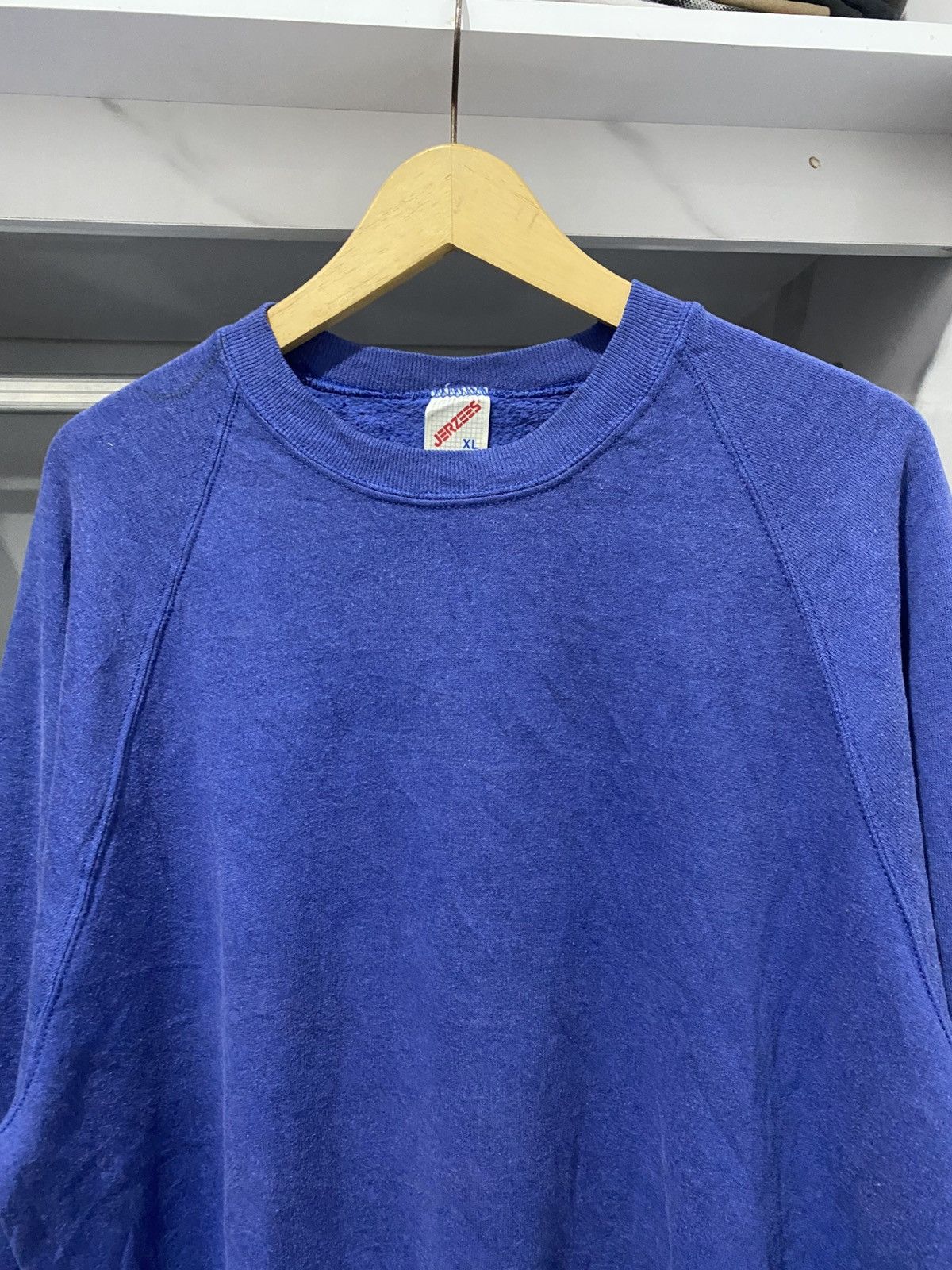 Jerzees × Vintage Vintage 90s Jerzees Blank Sweatshirt Size US L / EU 52-54 / 3 - 2 Thumbnail