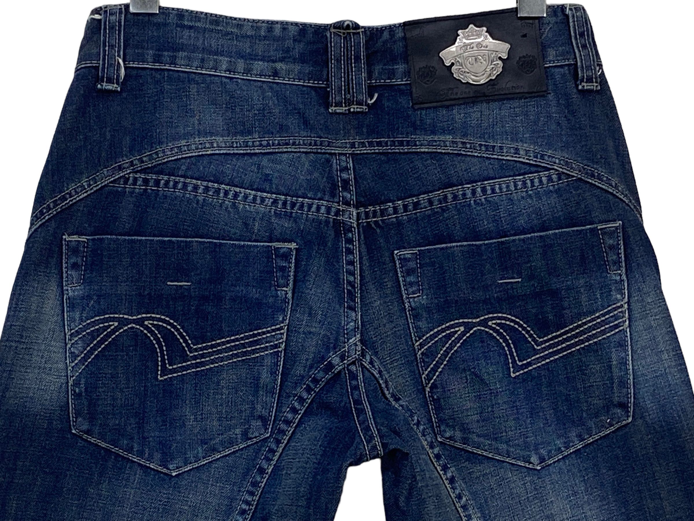 Japanese Brand The One Distressed Jeans Multizipper Pocket Size US 29 - 5 Thumbnail