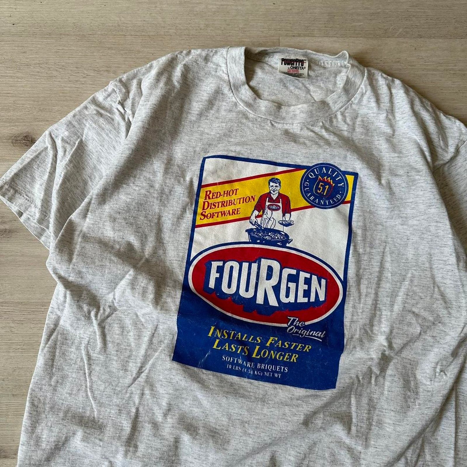 Vintage Rare Vintage 90s Epic Fourgen Grill Coal Graphic Manly Shirt Size US XL / EU 56 / 4 - 4 Thumbnail