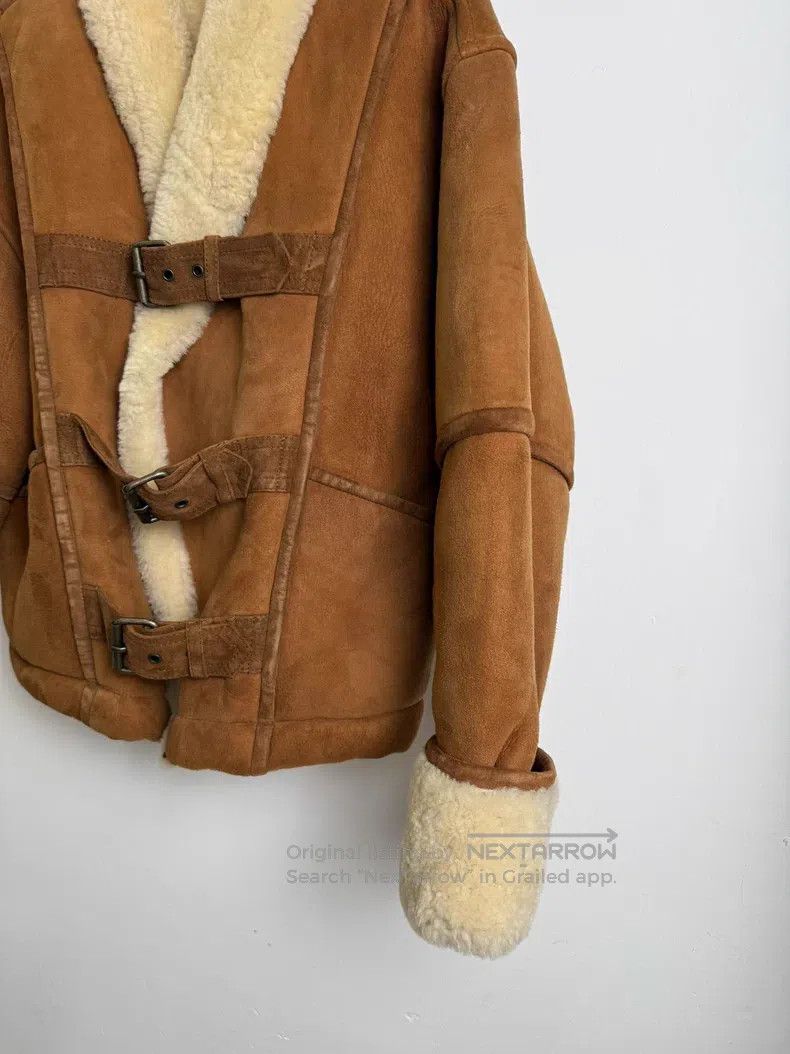 Issey Miyake Issey Miyake Extra thick sheepskin belted jacket Size S / US 4 / IT 40 - 2 Thumbnail