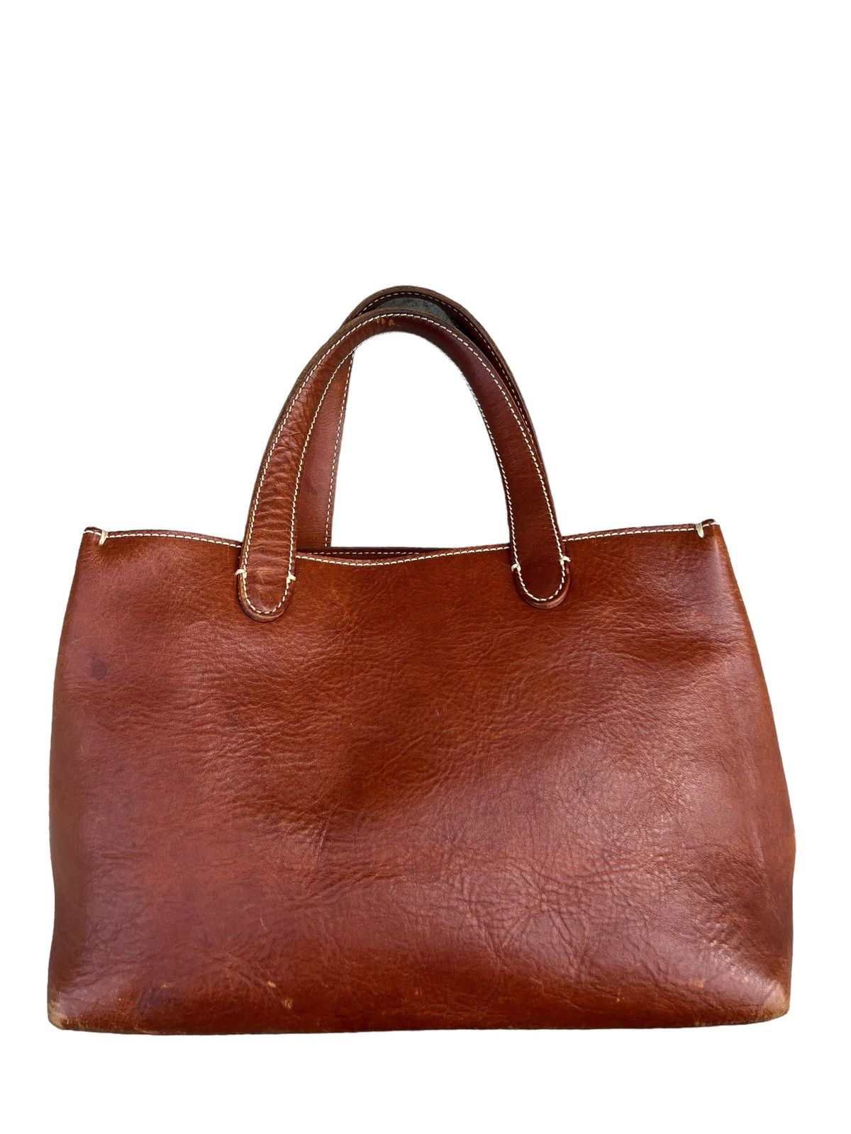 Leather Vintage Tsuchiya Kaban Patina Leather Mini Bag Size ONE SIZE - 1 Thumbnail