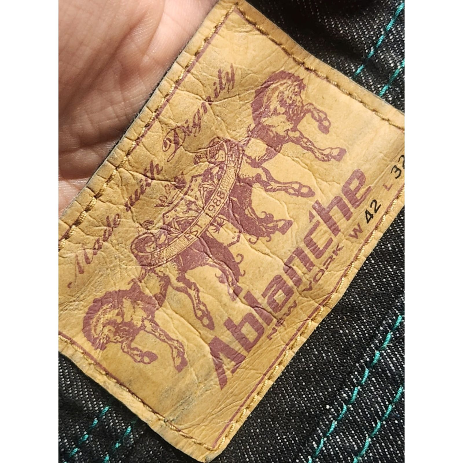 Vintage Ablanche Jeans Shirt? Size US 42 / EU 58 - 3 Thumbnail