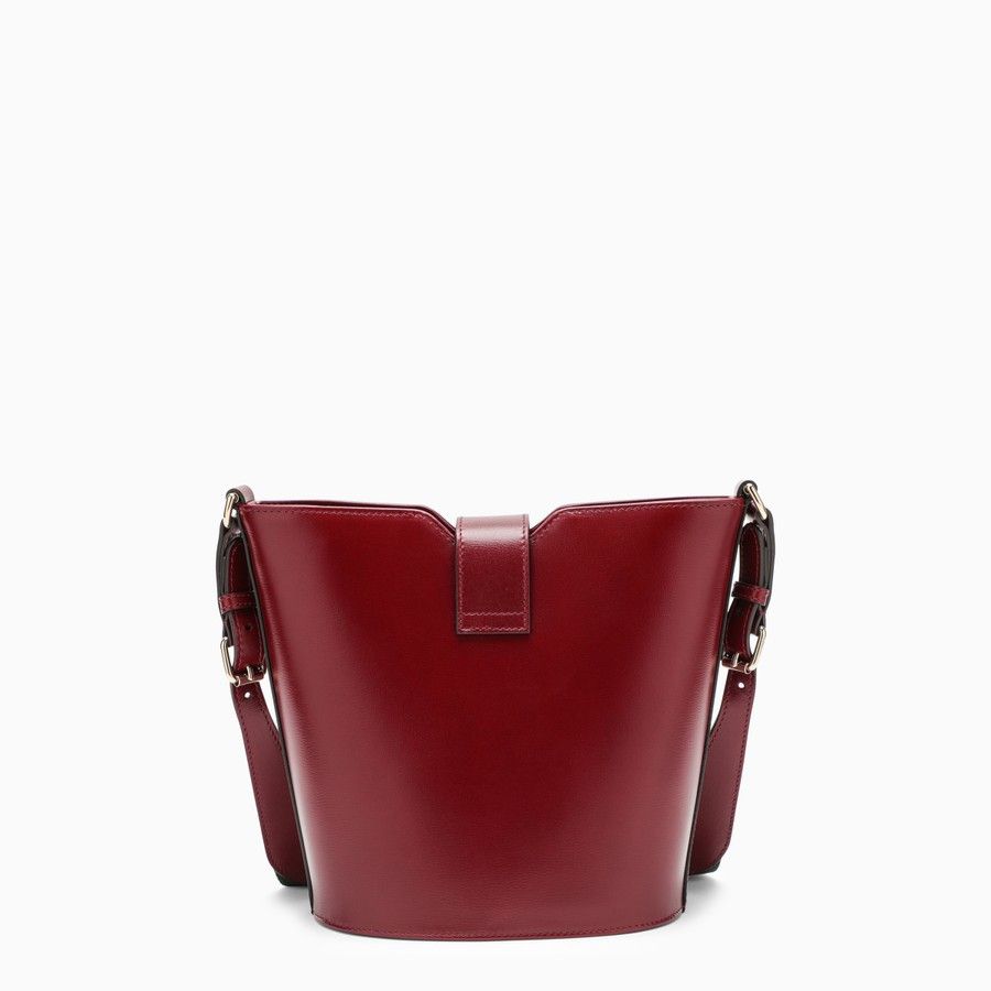 Gucci o1d2blof0824 Size: OS / Leather Mini Bucket Bag in Dark Red Size ONE SIZE - 3 Thumbnail