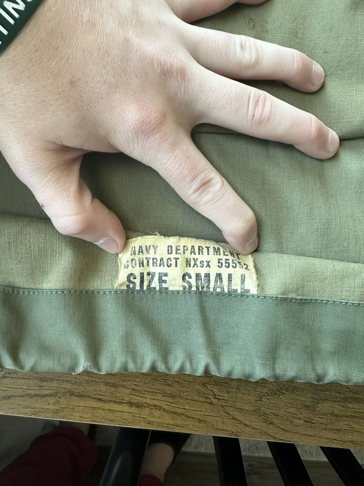 Vintage RARE WWII US Navy Contract NXSX 55552 USN Deck Jacket Size US S / EU 44-46 / 1 - 9 Thumbnail