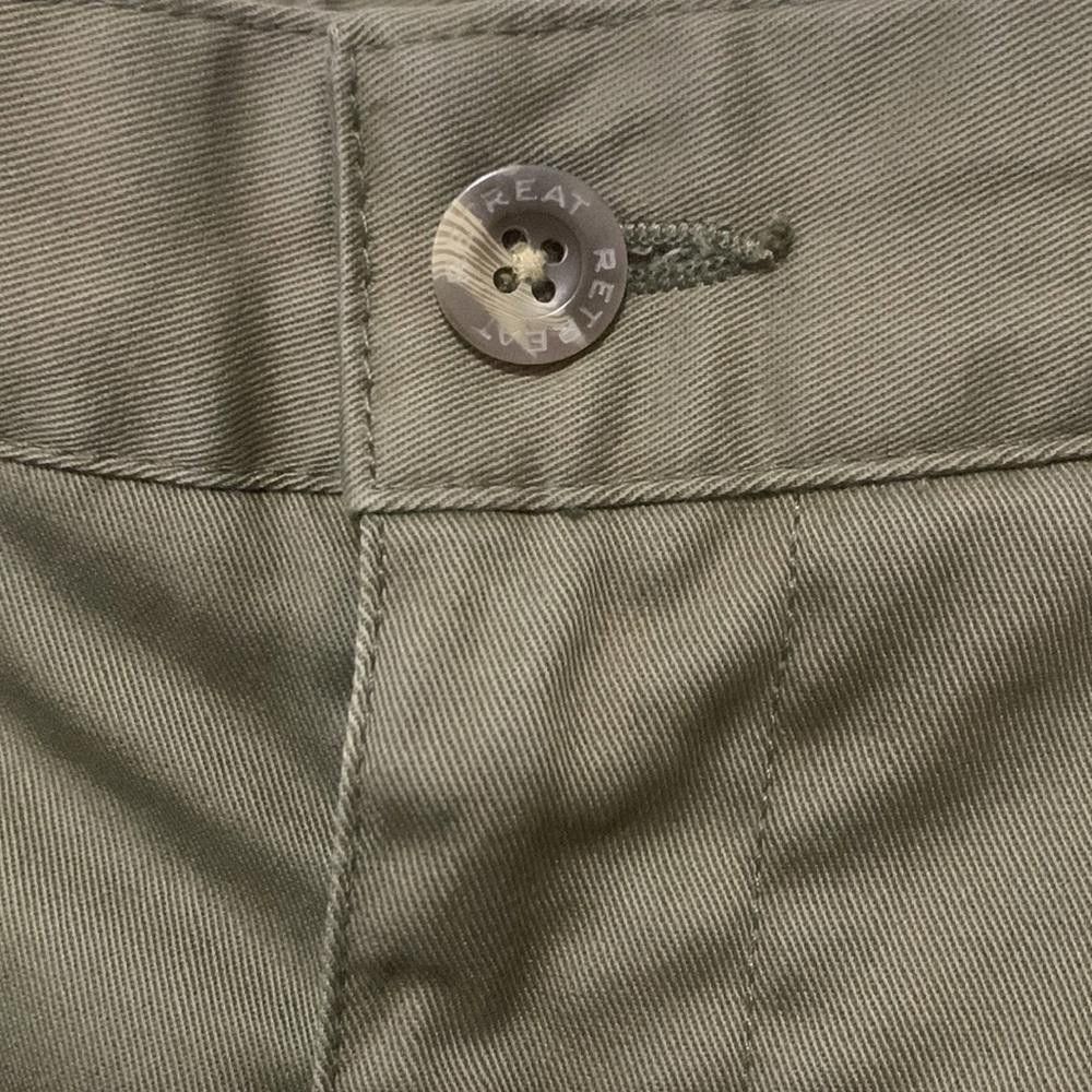 Designer RETREAT Shorts Safari Green Waist 36 Cotton Comfortable Fit Size US 36 / EU 52 - 2 Thumbnail