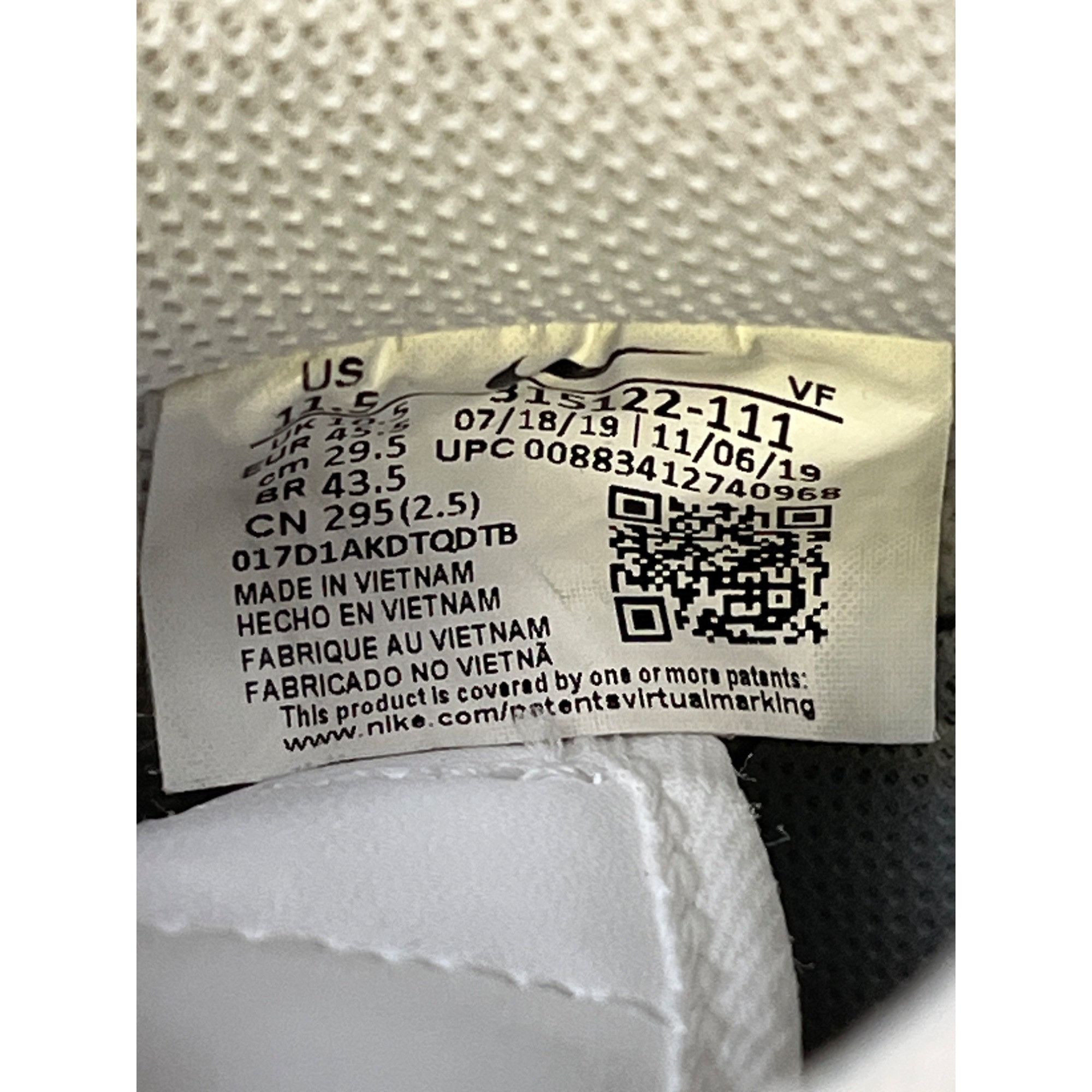 Nike Nike Air Force 1 Mens White Low Top Sneakers Size 11.5 SKU 6 Size US 11.5 / EU 44-45 - 8 Thumbnail
