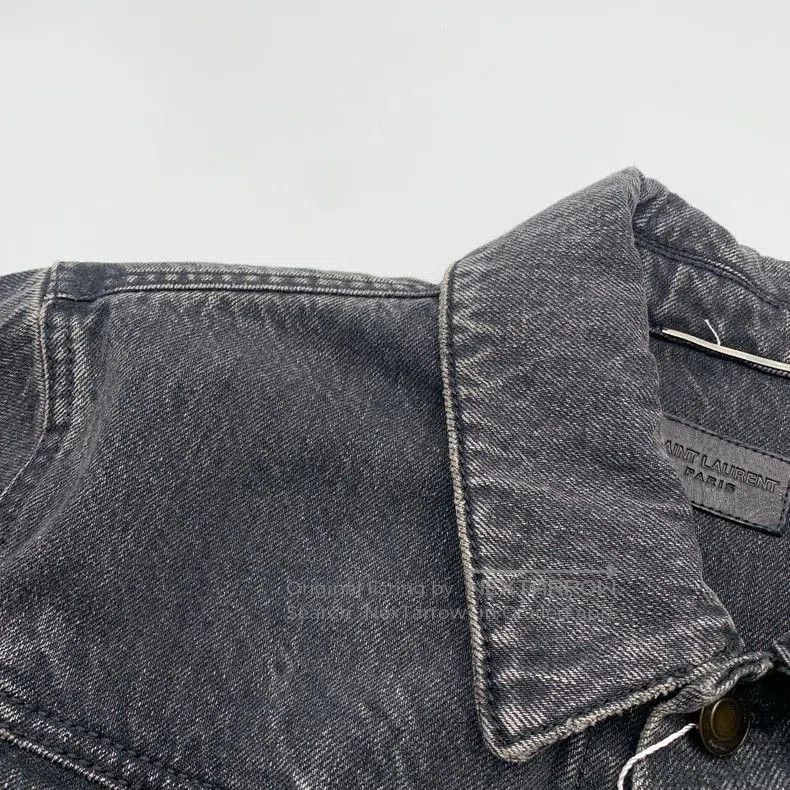 Saint Laurent Paris Saint Laurent Denim Jacket Women's XS. Size US XS / EU 42 / 0 - 3 Thumbnail