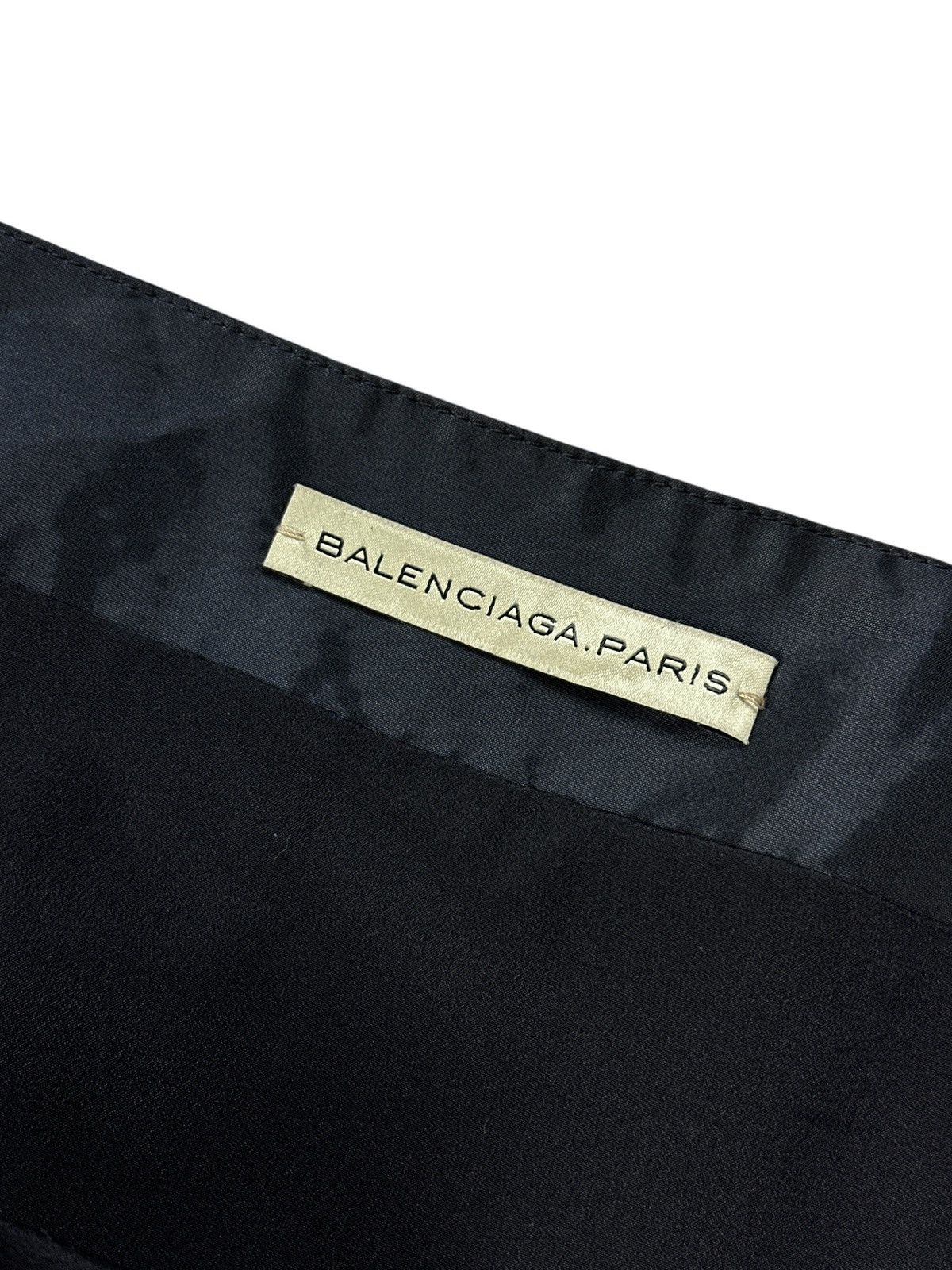 Balenciaga Balenciaga Paris Black Nylon Shimmer On Knee Skirt Size 42FR Size 30" / US 8 / IT 44 - 5 Thumbnail