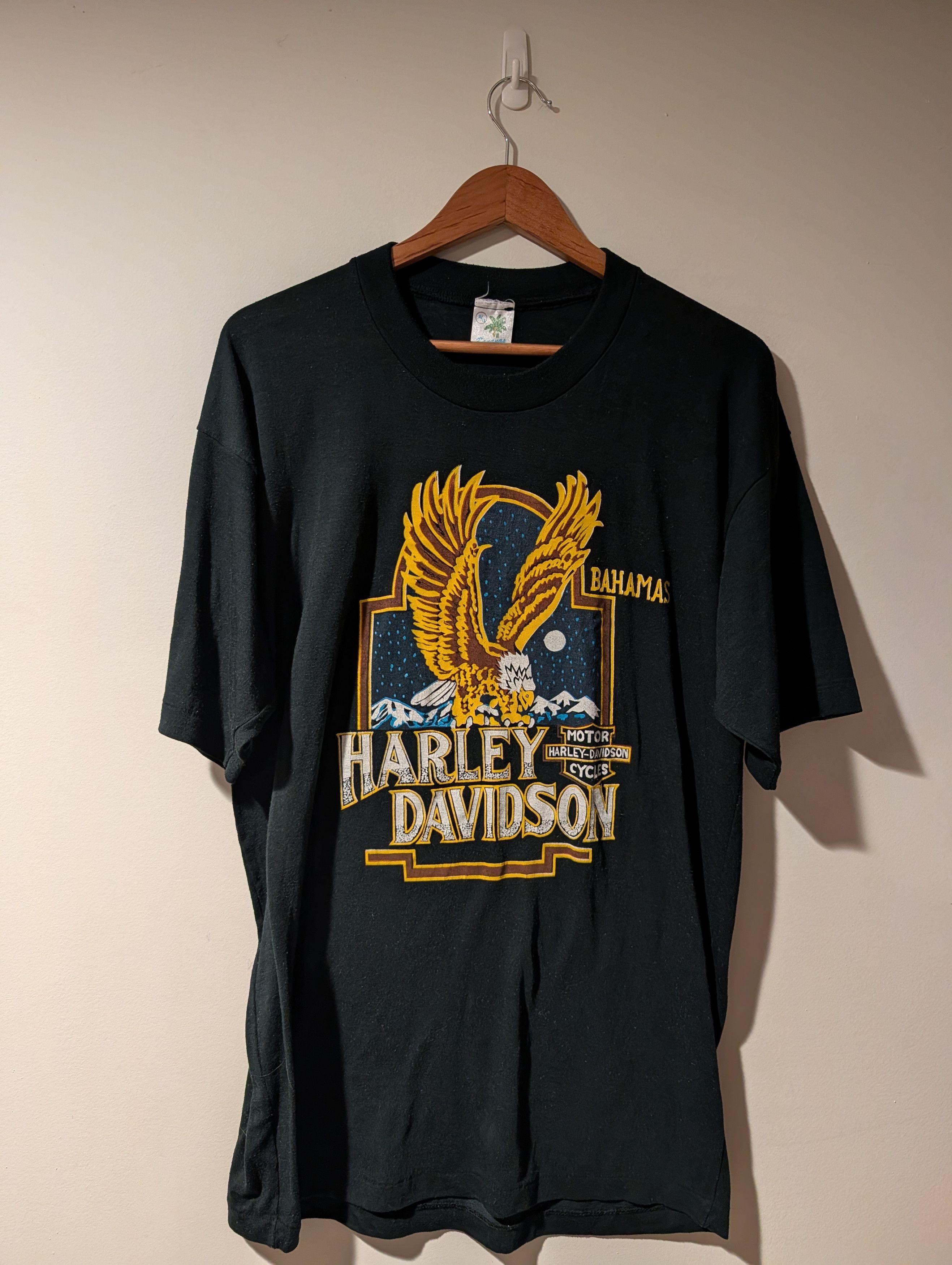 Harley Davidson Vtg 90s Harley Davidson Bahamas Eagle T-Shirt Banayas Size US XL / EU 56 / 4 - 1 Thumbnail