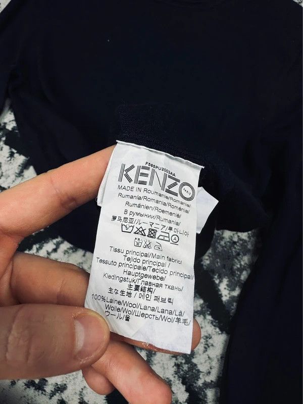 Kenzo Kenzo Paris logo sweater navy blue M wool Size US M / EU 48-50 / 2 - 5 Thumbnail