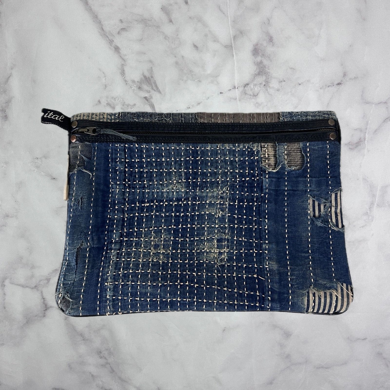 Kapital Kountry Boro Denim Pouch Size ONE SIZE - 4 Thumbnail