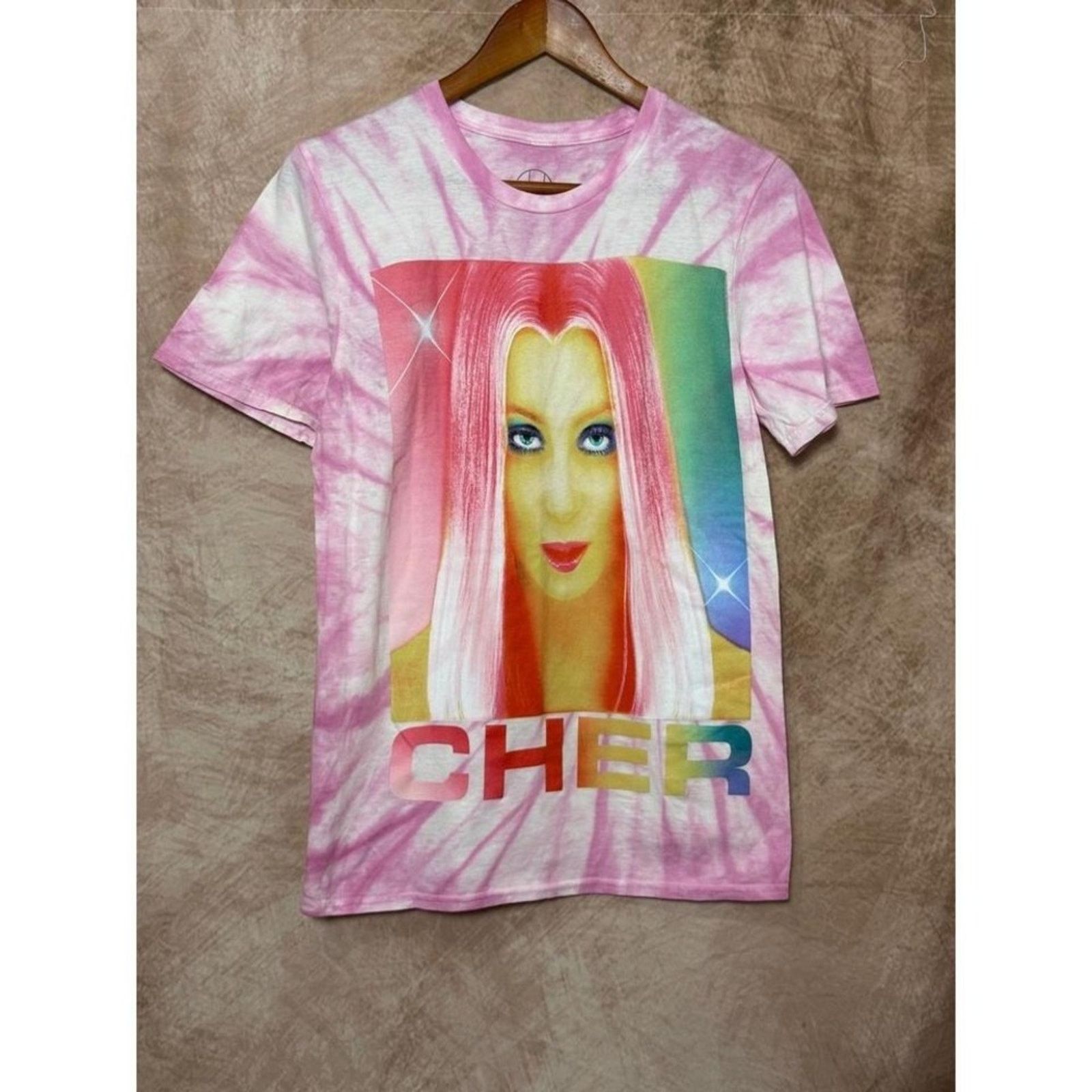 Other Cher Rainbow Tie-Dye Graphic Tee Size M NWOT Size US M / EU 48-50 / 2 - 2 Thumbnail