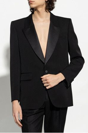 Saint Laurent Paris o1bcso1str1024 Tuxedo Jacket in Black Size US M / EU 48-50 / 2 - 3 Thumbnail