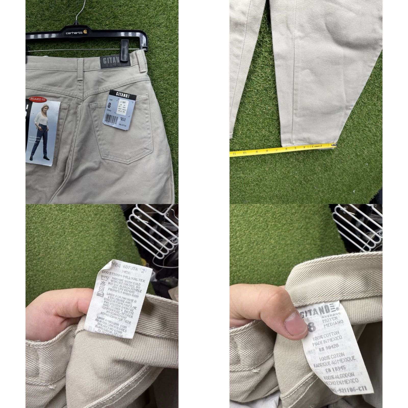 Vintage VINTAGE Gitano Jeans Woman 8 Relaxed High Rise Khaki Denim 30in Inseam 5-Pocket Womens Jeans Size 30" / US 8 / IT 44 - 8 Thumbnail