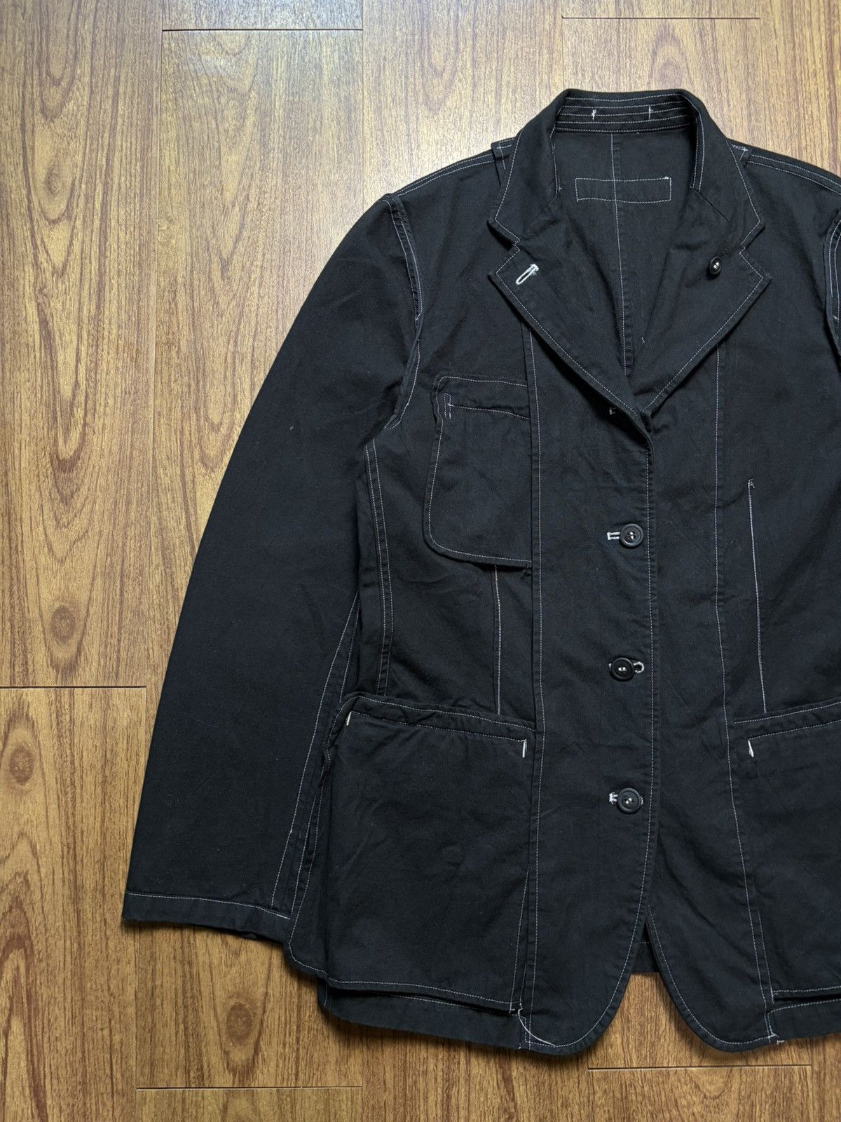 Comme des Garcons Homme FREE TAX! AD2002 Painted Flower Reversible Blazer Jacket Size US M / EU 48-50 / 2 - 8 Thumbnail