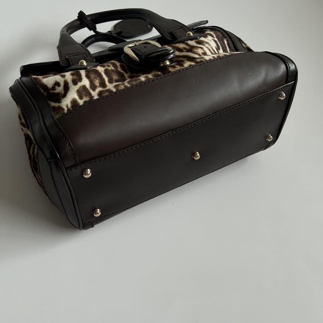 Gucci GUCCI HAIR CALF LEATHER BOSTON HAND BAG Size ONE SIZE - 8 Thumbnail