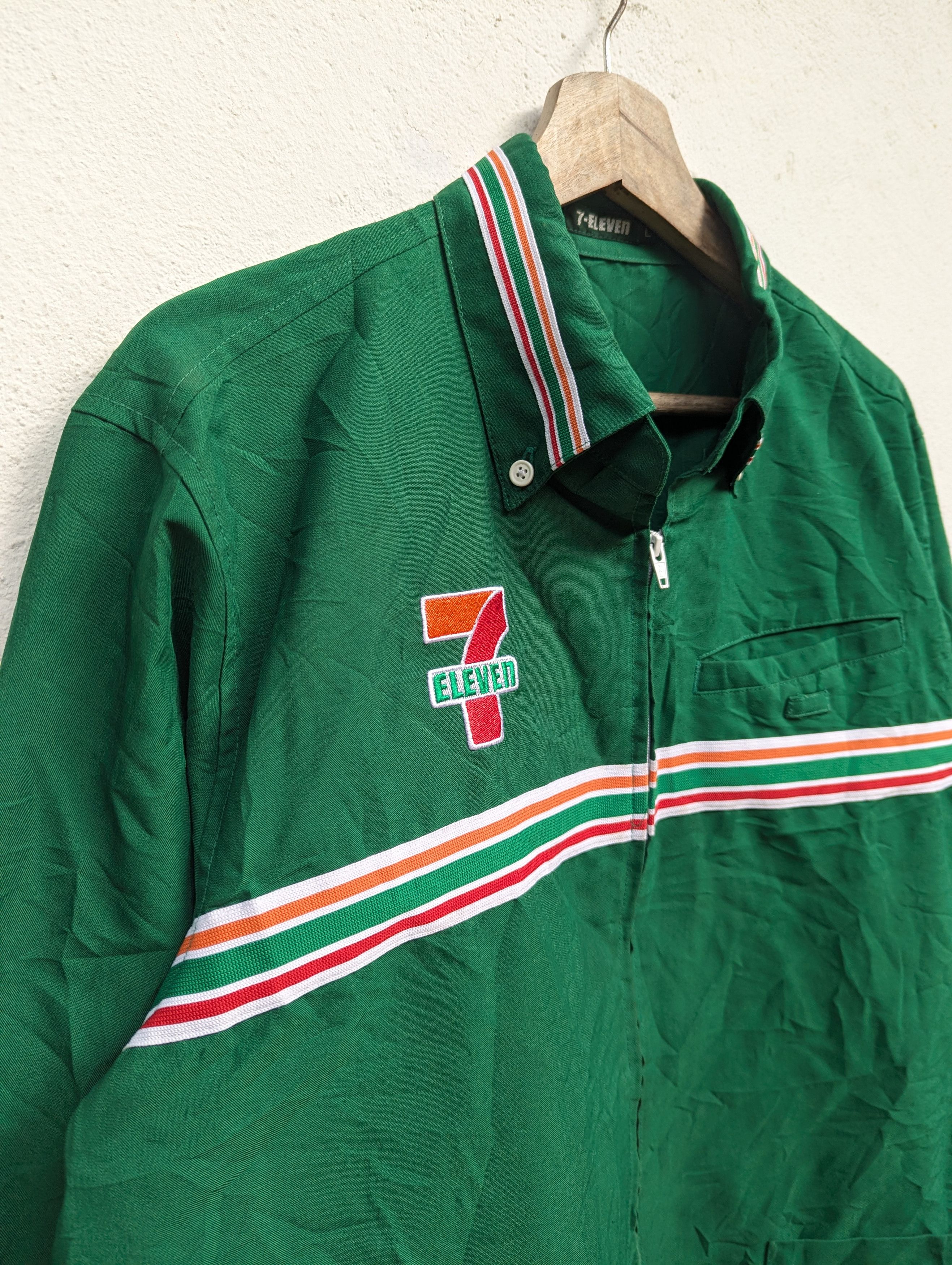Vintage 7 ELEVEN FULL ZIPPER JACKET Size US L / EU 52-54 / 3 - 4 Thumbnail