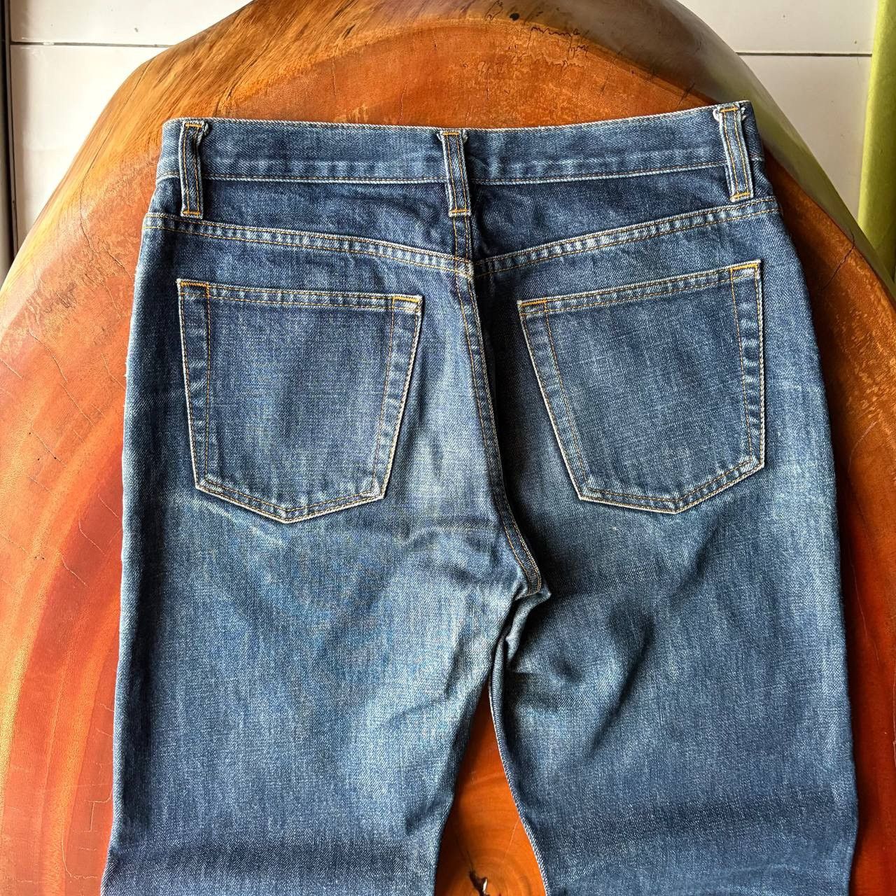 Helmut Lang Vintage Helmut Lang 1998 Classic Raw Denim Button Fly Jeans Size US 30 / EU 46 - 5 Thumbnail