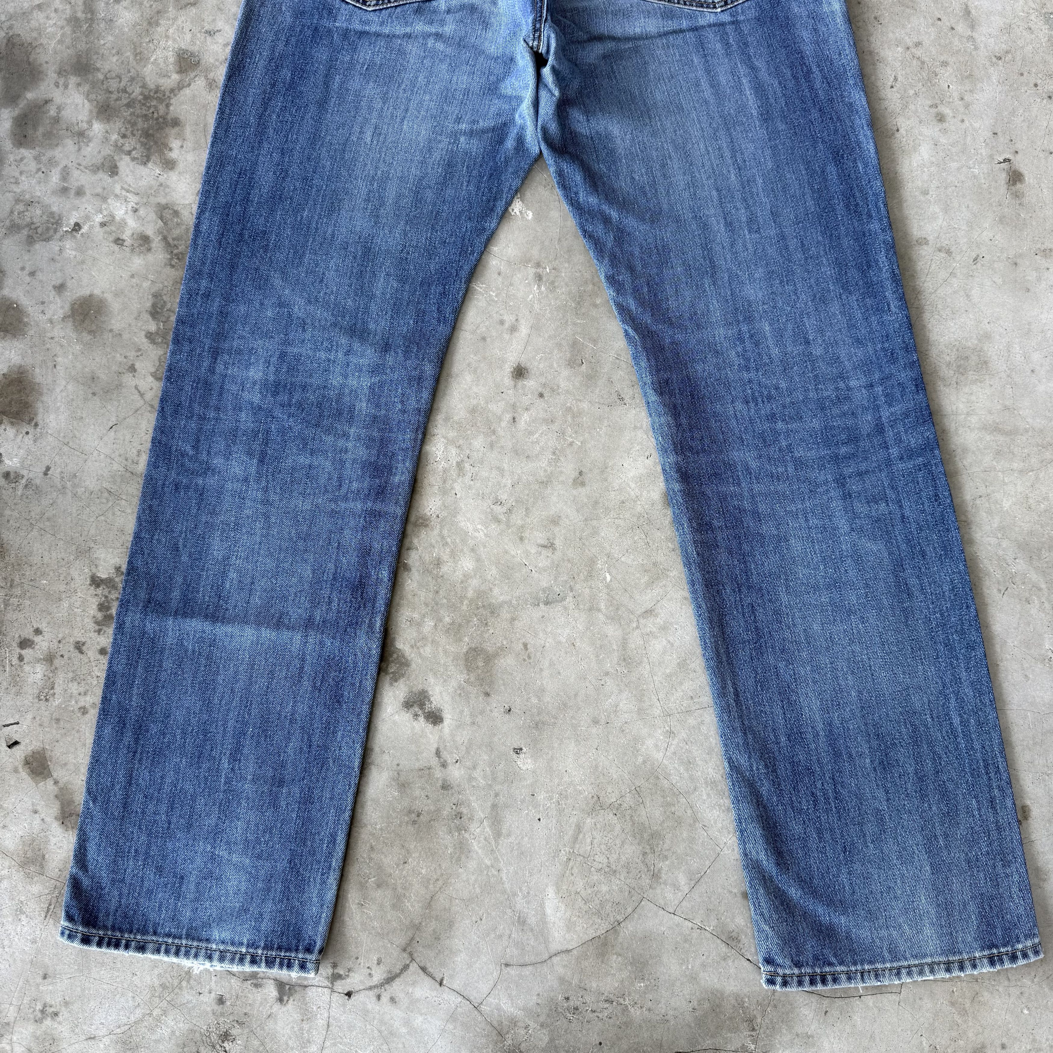 Japanese Brand W37x33 Vintage Japanese Stone Wash Faded Denim Jean Size US 37 - 9 Thumbnail
