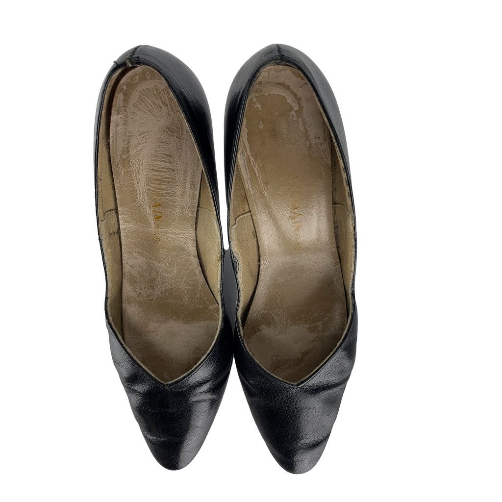 Balmain × Vintage BALMAIN Vintage Leather Pointed toe Heel black Pump 6.5 Size US 6.5 / IT 36.5 - 7 Thumbnail