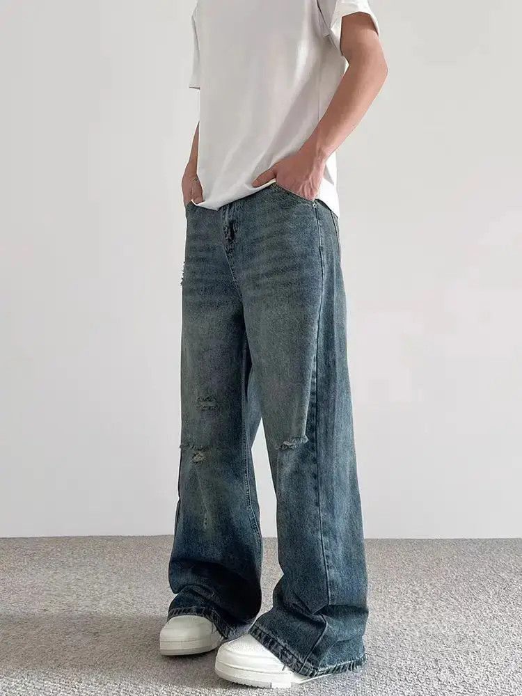 Japanese Brand Vintage ripped washed slouchy slouchy jeans Size US 32 / EU 48 - 5 Thumbnail