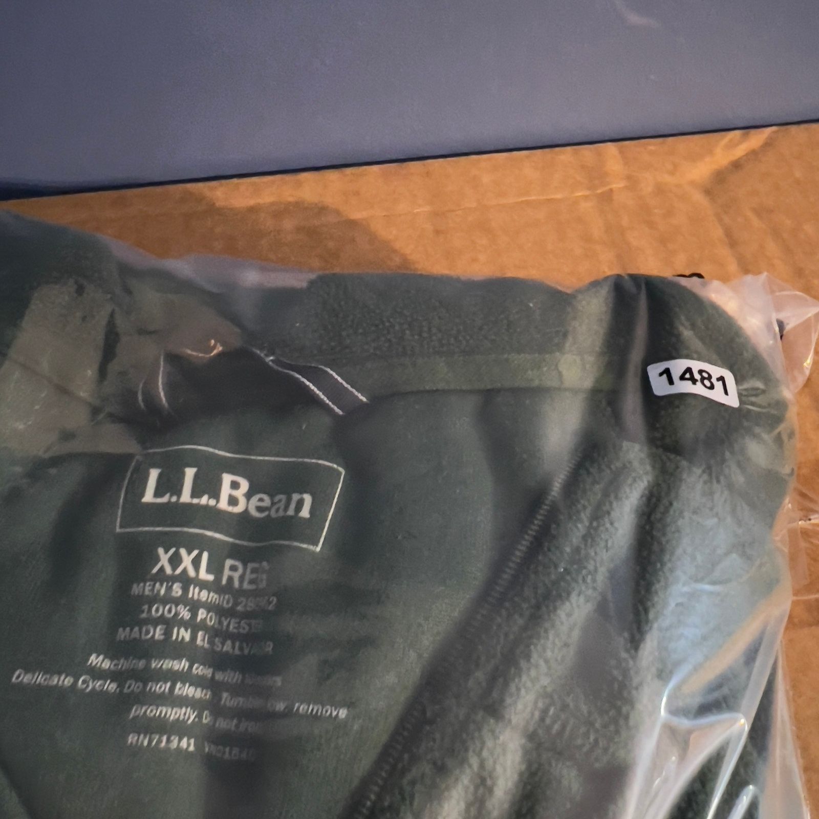 L.L. Bean L.L. Bean Micro Fleece 1/4 Zip Top Mens XXL Reg Hunter Green Size US XXL / EU 58 / 5 - 8 Thumbnail