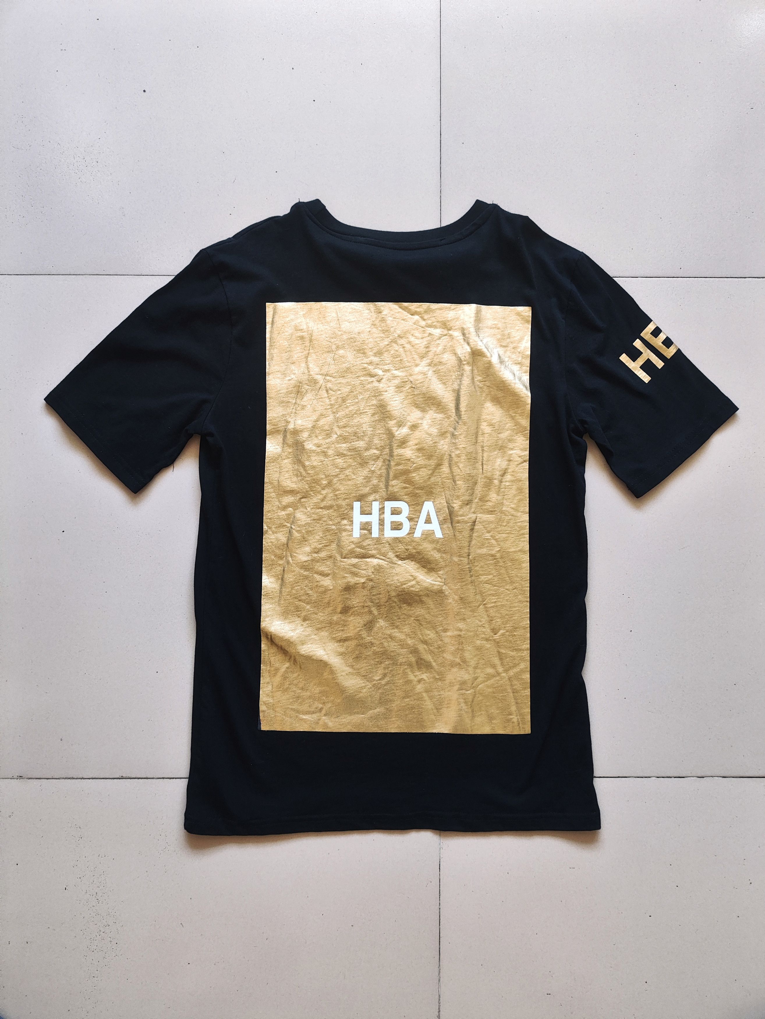 Hood By Air HBA Huge Gold Block Print T-shirt Size US M / EU 48-50 / 2 - 6 Thumbnail