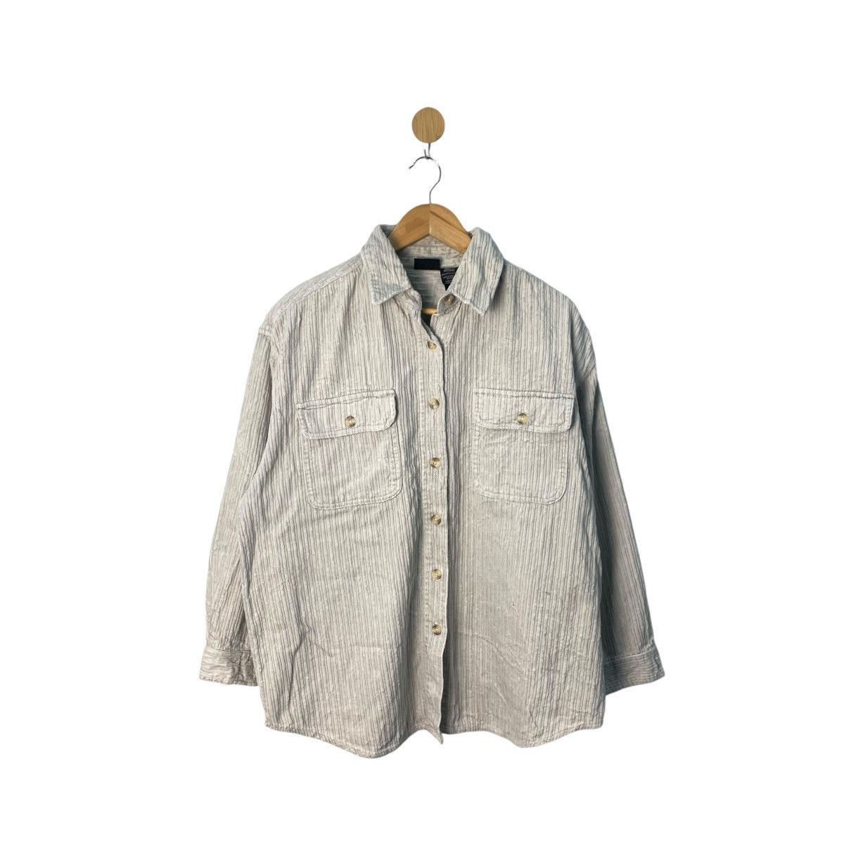 Route 66 × Vintage Vintage Route 66 Corduroy Polo Shirt Sweater Jacket Size US L / EU 52-54 / 3 - 2 Thumbnail