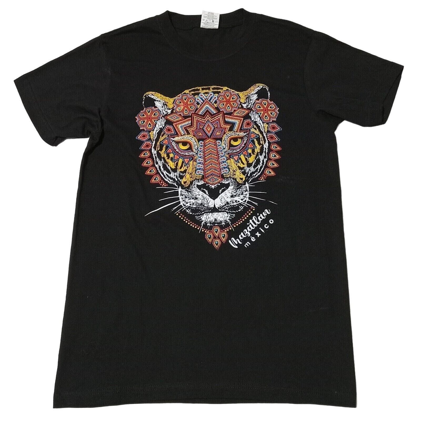 & Other Stories Olimpus T-Shirt M Mens Mazatlan Mexico Lion Black Puff Paint Size US M / EU 48-50 / 2 - 1 Thumbnail