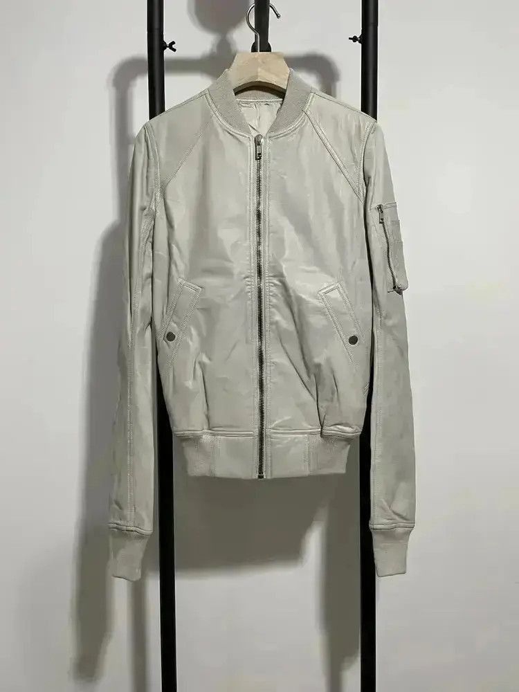 Rick Owens Rick Owens Lamb Leather MA1 Bomber-2507 Size US S / EU 44-46 / 1 - 5 Thumbnail