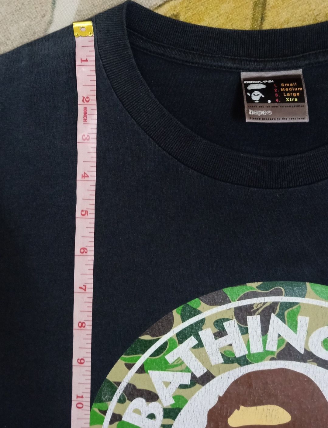 Bape × Vintage Vintage Bathing Ape Busy Works Camo Logo T-shirt Size US XL / EU 56 / 4 - 18 Thumbnail