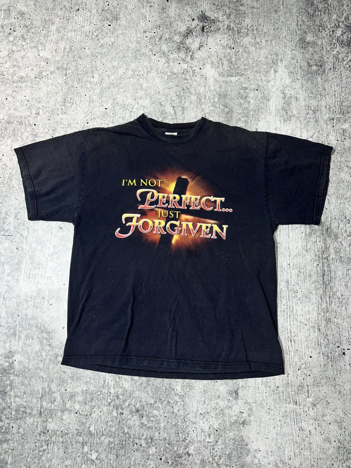 Vintage Vintage 90s Faded Religious Graphic Tee Size US L / EU 52-54 / 3 - 1 Thumbnail