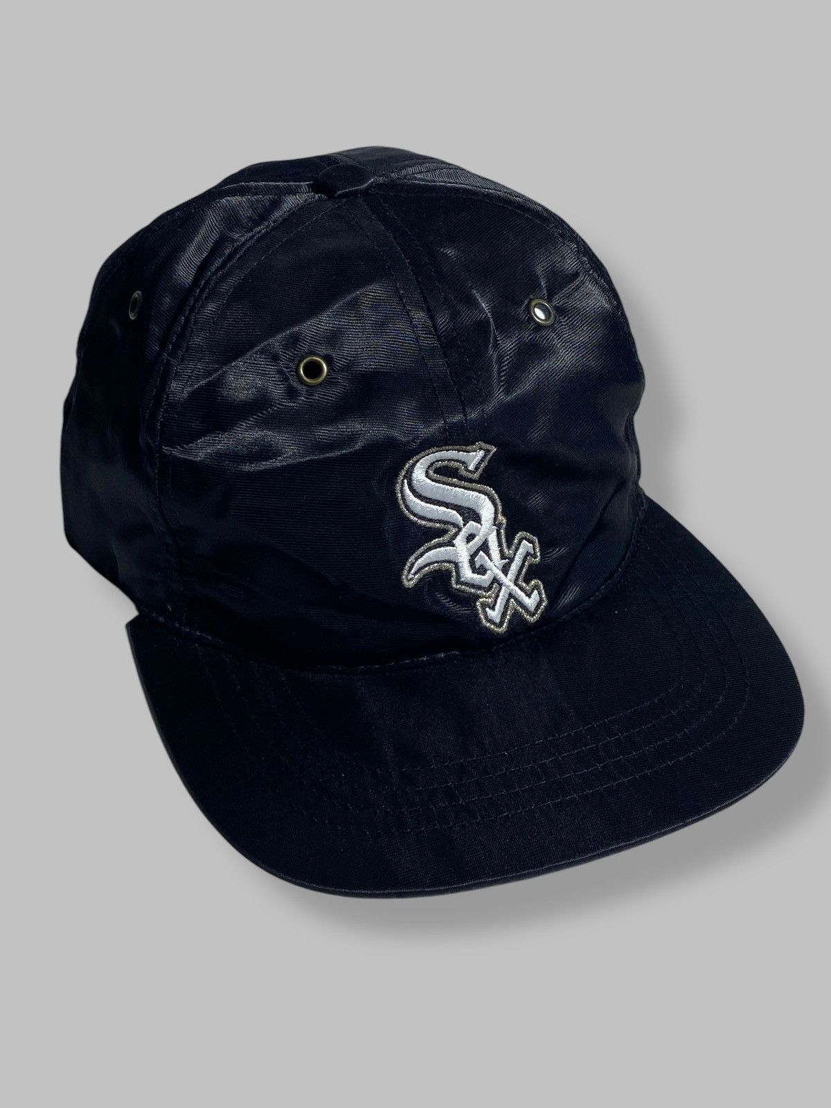 Starter Vintage 90s White Sox Starter Nylon Cap Rare USA Size ONE SIZE - 5 Thumbnail