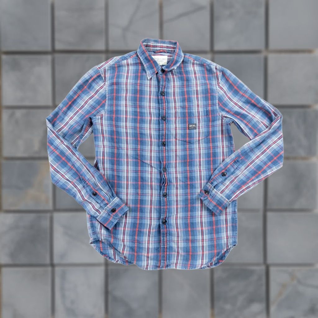 Vintage Denim & Supply Ralph Lauren Shirt Mens Small Blue Button-Up Long Sleeve Plaid Size US S / EU 44-46 / 1 - 1 Thumbnail